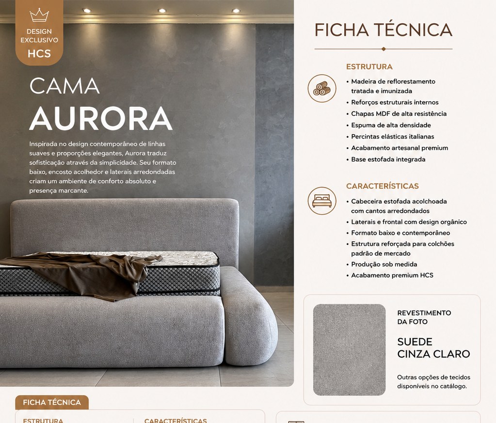 Cama Aurora Baixa